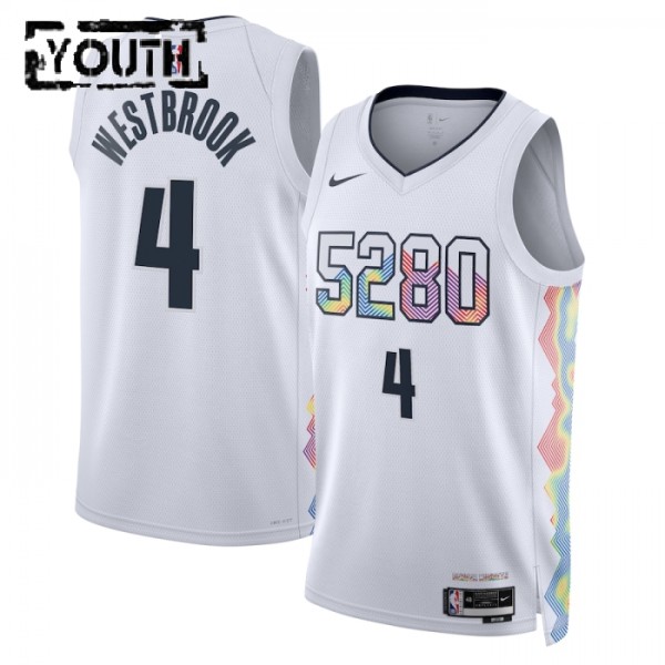 Denver Nuggets Trikot Russell Westbrook Nike 2024-25 City Edition Weiß Swingman - Kinder Denver Nuggets Trikot Russell Westbrook Nike 2024-25 City Edition Weiß Swingman - Kinder